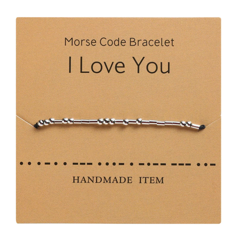 Morse Code Couple Bracelet