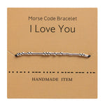 Morse Code Couple Bracelet